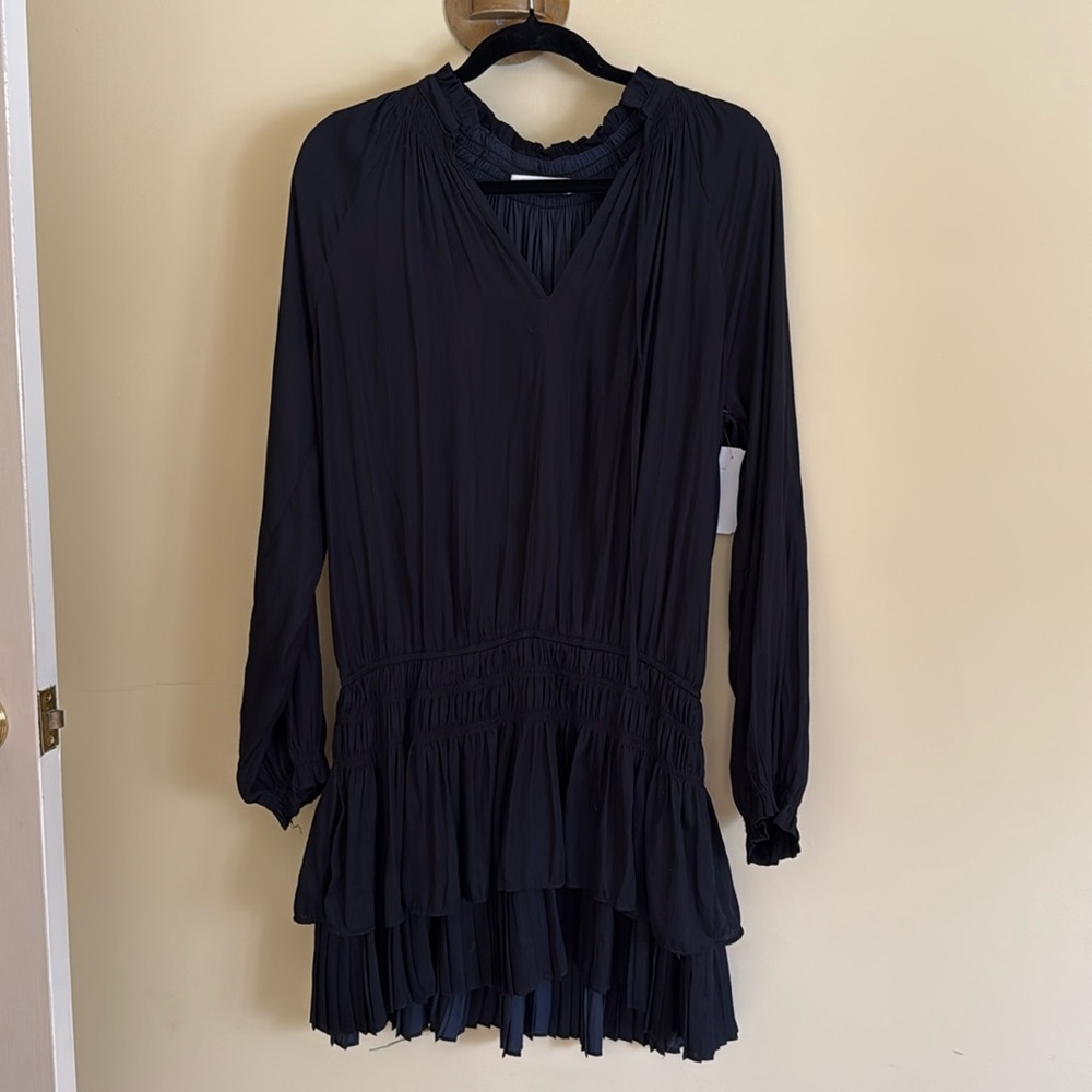 Mustard seed black layered dress